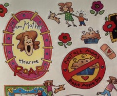 MOTHER Stickers(16pc)4.5″x 6″Frances Meyer•Phrases •Sayings•Mom•Kid•Just Because