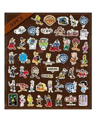 50 Piece Looney Tunes Sticker Pack Warner Bros Licensed Vinyl Decals NEW