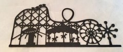 Deluxe Amusement Park Die Cut Assortment * Two Sets * Black or White Cardstock