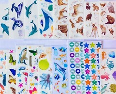 🦄🌈 Lot Stickers Kit Set Planner Craft Scrapbook Variety Of Themes | 979pcs