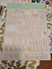 LOT of Alphabet Sticker Letters Mix Crafting Scrapbook Cardmaking Junk Journal