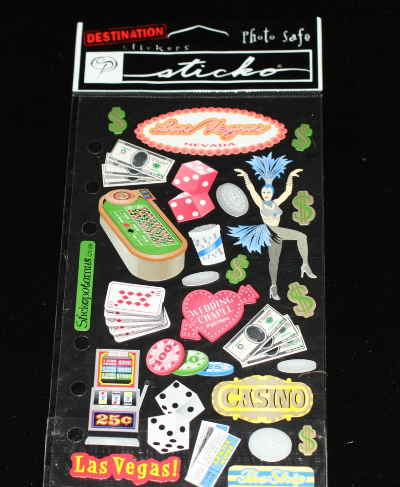 STICKO -Destinations Scrapbook Stickers ~ LAS VEGAS~ SPCY26