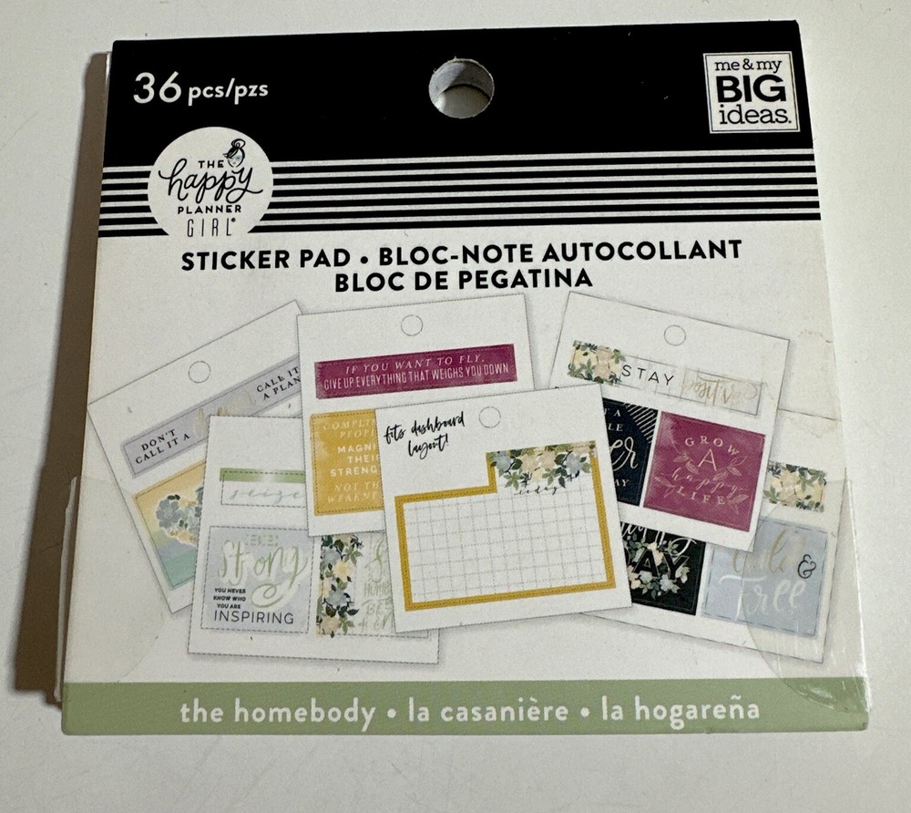 HP The Homebody- Sticker Pad 36 Pieces Open Package All Sticker Inside