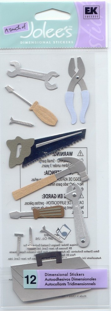NEW! Touch of Jolee’s TOOL BOX Dad Theme Stickers 64455 FAST FREE ship!
