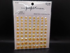 the paper studio Adhesive Gems assorted sized 80pc