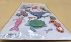 Paper Studio 2020 La Petites 3D Dimensional Stickers UNDER THE OCEAN, NEW