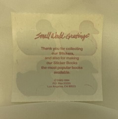 Vintage 1980s Stickers Mylar Foil Ducks Small World Greetings 1984 NOS Module