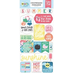 Echo Park Paper 6″ x 13″ Chipboard Bundle Accents + Words & Phrases – Sun Kissed