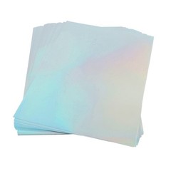 22 Sheets A4 Printable Holographic Sticker Paper Efficient Inkjet For DIY
