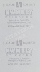 JILLSON & ROBERTS STICKERS HAMBLY PRISMATIC GLITTER SHEET RAINBOW CLOUDS.