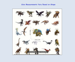 Realistic Dinosaur Dino Fun Stickers Teacher Supply DIY Crafts Kids Wall Decor