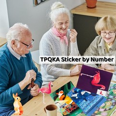 Sticker by Number Book for Kids Ages 48, 812 and Adults Animals, Ocean, Desse…