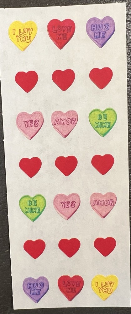 Creative Memories Stickers Valentines Candy Hearts