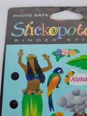 Vintage Stickopotamus Stickers Hawaii Tropical Luau Binder Photo Safe Taiwan