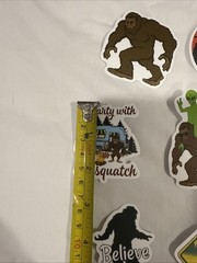 Lot of 10 Assorted Outdoor Bigfoot Sasquatch Yeti Swamp Ape Believe Stickers
