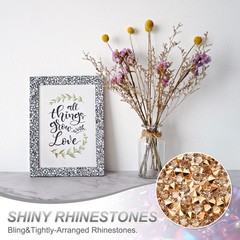 Rhinestone Sheets, Rhinestone Sticker 15.7″x9.4″ Self Adhesive(Rose Gold)