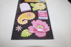 American Traditional Designs Tres Chic Elevations Dimensional Stickers Flowers
