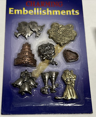 Scrapbook Sticker Embellishments Lot Tattoos Charms Brads Storage Sleeves NEW