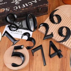 10 Pcs 3D Self-Adhesive House Numbers 0-9 for Mailbox, Door, Street Address Sign
