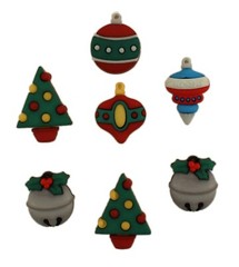 Buttons Galore 50+ Assorted Christmas Theme Buttons for Sewing & Crafts