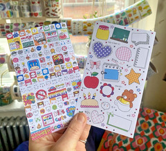 Super Huge Lot Of Cute Kawaii Korean + Japanese Stickers: Shaker, Mini, Glitter+