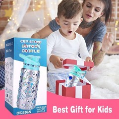 Christmas Stocking Stuffers for Kids, Decorate Your Own Water Bottle with Sti…