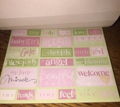 Deja Views Baby Girl 268 Sticker Tablet Infant Miracle Blessing Scrapbook POS-30