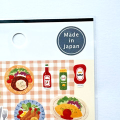Japanese Retro Kissaten Cafe Food Menu Stickers Kawaii Made in Japan