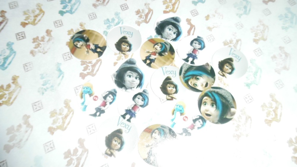 Pre Cut One VEXY SMURFS CARTOON IMAGES Free Shipping