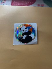 Vintage 1980s Prism Umbrella Panda Sticker