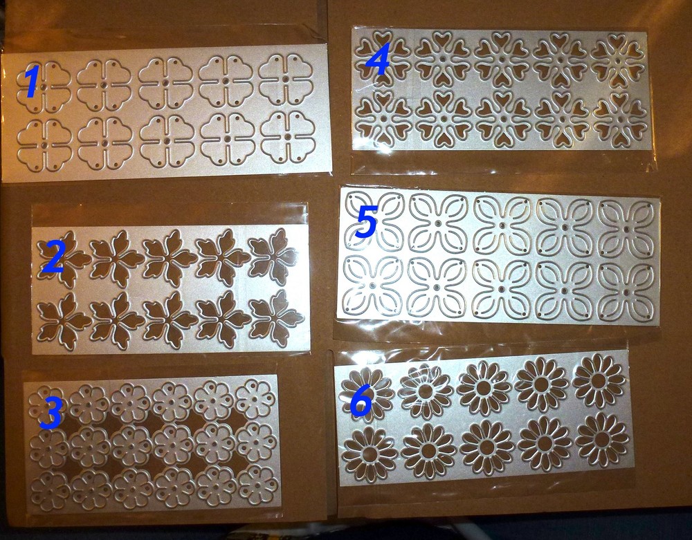 Panel confetti flowers YOU CHOOSE metal cutting dies cut machine cutter die