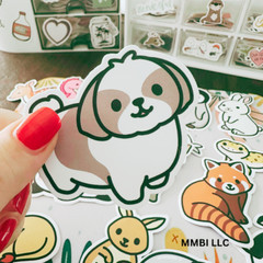 50 Cute Animal Stickers Random Laptop Water Bottle Skateboard Craft Large size