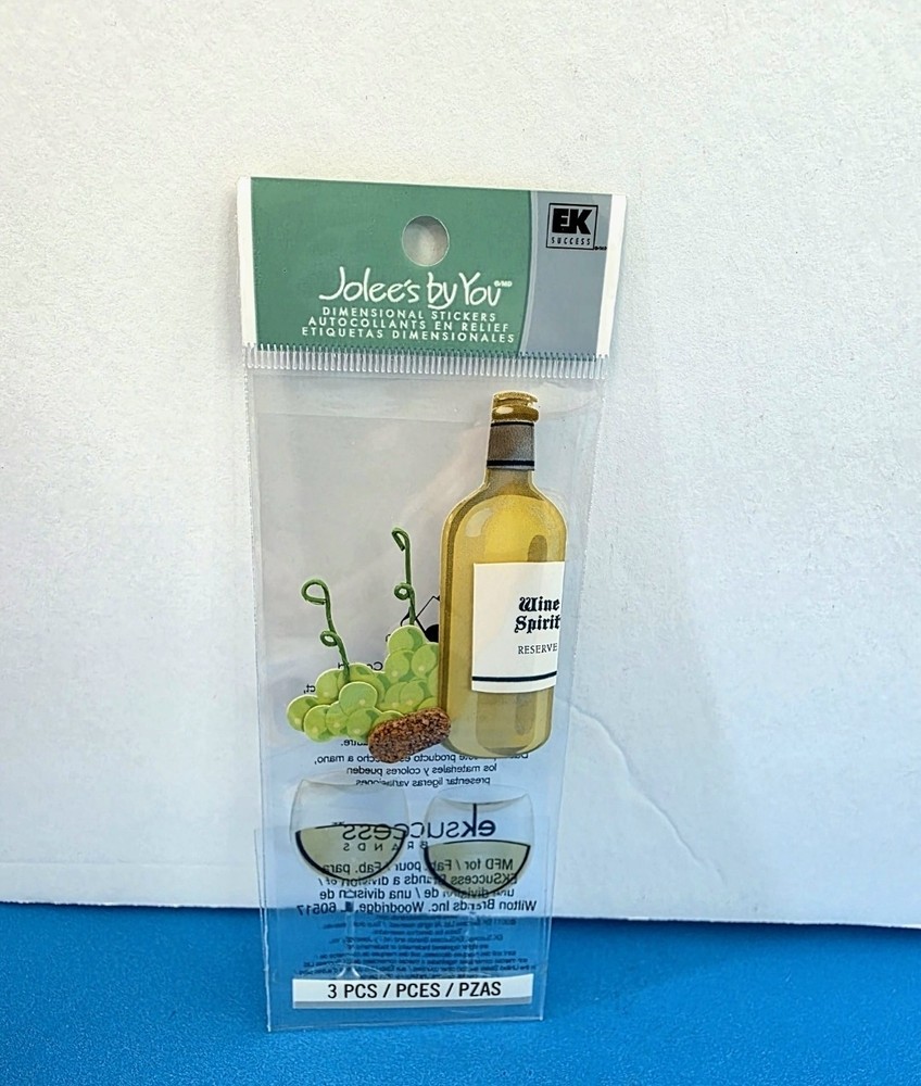 FREE SHIP! Jolee’s WINE GRAPES Scrapbook Dimensional Stickers TRAVEL VACATION