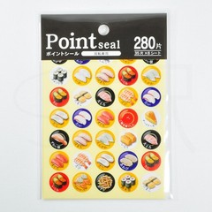 Sushi Sticker Point Seal Sticker Sushi Japanese Food 280pcs Made in Japan T05