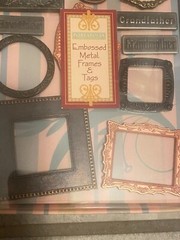 PORTFOLIA Scrapbooking Crafting EMBOSSED METAL FRAMES and TAGS
