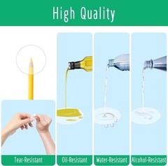 Round Clear Wafer Seal Stickers – 1000 Pcs for Envelopes & Gift Packaging