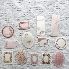 100PCS Vintage Floral Scrapbook Paper,Textured Paper Assorted Set, Special Paper