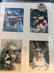 Pk Glitz Art Acetate Holiday Sheets 6 Packages. Vintage Hues & Black/white New