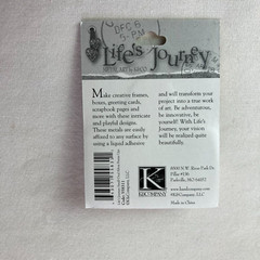 Life’s Journey K & Co. Metal Embellishments Silver Oval & Round Frame Ups