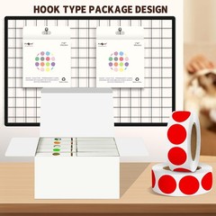 Red Circle Stickers, 10000 Count, 10 Rolls Dispenser