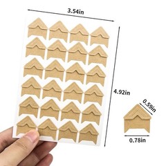 12 Sheets/288 PCS Photo Corner Stickers, Self-Adhesive Photo Mounting Corners fo