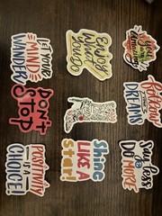 Lot of 15 Positive Affirmation Stickers Smile Happy Love