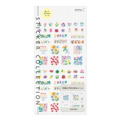 MIDORI Stickers for Planners, Margins, Floral Pattern, 82741006