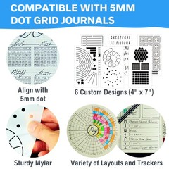 Ultimate Productivity Stencils & Stickers – x20 Sheets of Planner Stickers, x…