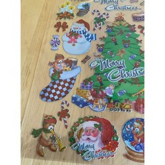 2006 Hobby Lobby Christmas Stickers Holographic Prismatic Sheet 6933204