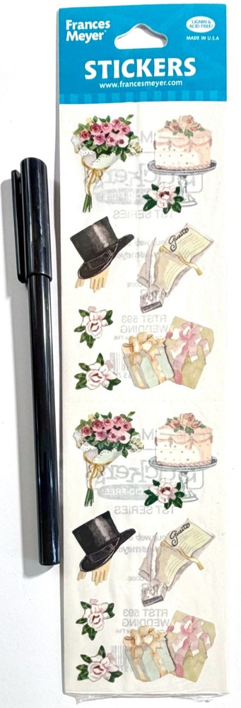 Wedding Frances Meyer Stickers Scrapbooking Card Journal Planner FMI