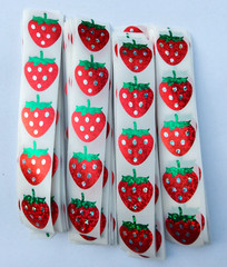 30 Red Strawberry Foil Stickers/Scrapbooking/Planners/Crafts/Journals/0.75″ x 1″
