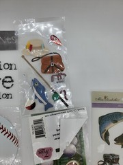 Vintage Sports Scrapbook Lot Baseball Camping Basketball Fishing B139