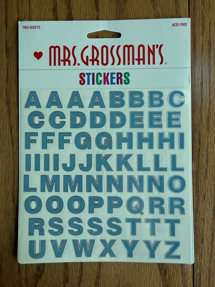 Mrs. Grossman’s Stickers 6×6 6×8 XL Sheets YOU PICK Animal Alpha Kids Y2K 90s