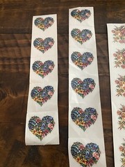 Lot Of PSX Designs Floral & Heart Stickers NEW! Archival Valentines